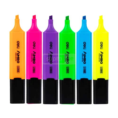 DELI-დელი UMBO ტექსტმარკერი 6-ფერიანი შეკვრა U366-MT